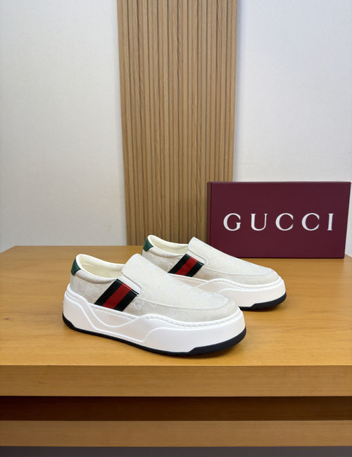 Gucci Casual Sneakers With Premium Leather Upper