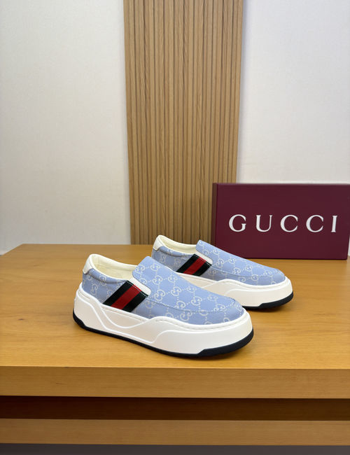Gucci Casual Sneakers With Premium Leather Upper