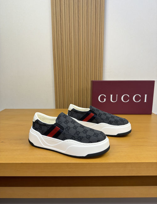 Gucci Casual Sneakers With Premium Leather Upper