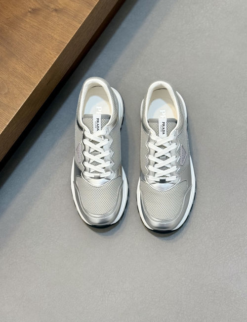 Prada Montecarlo Re-Edition Suede Mesh Sneakers