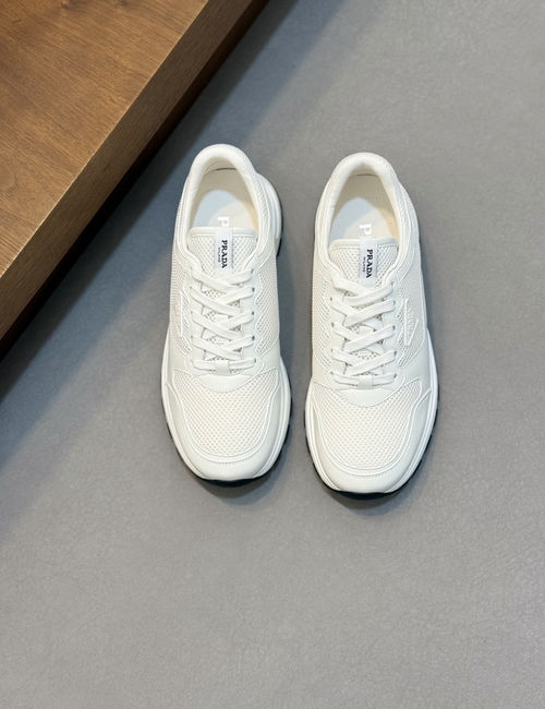 Prada Montecarlo Re-Edition Suede Mesh Sneakers