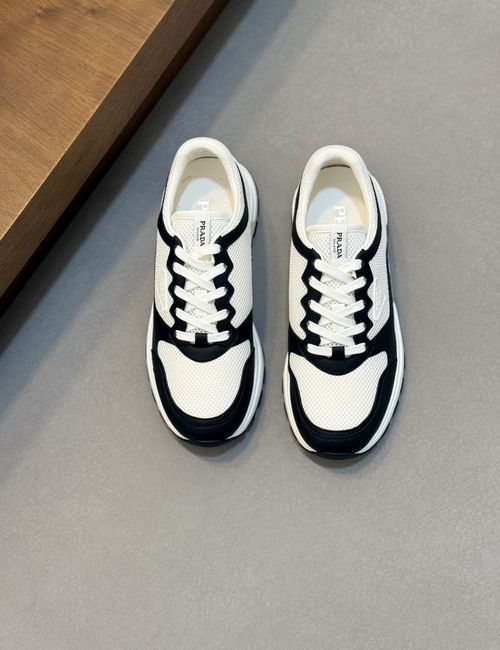 Prada Montecarlo Re-Edition Suede Mesh Sneakers