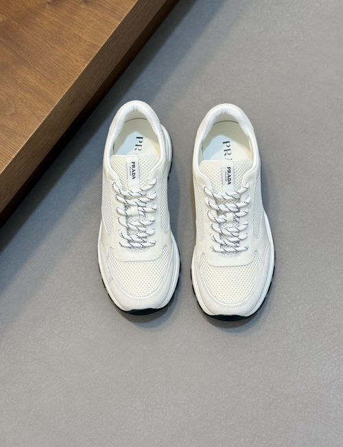 Prada Montecarlo Re-edition Suede Mesh Sneakers