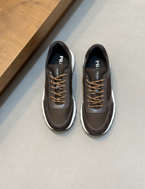 Prada Montecarlo Re-edition Suede Mesh Sneakers