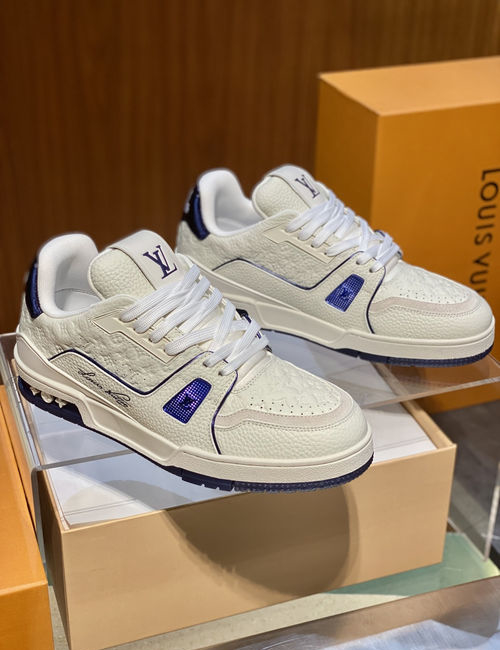 Louis Vuitton LV Trainer Sneakers Mini Monogram Calfskin Shoes