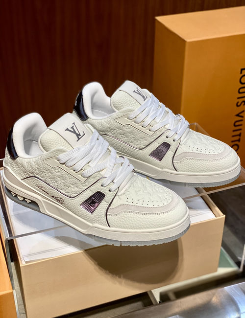 Louis Vuitton LV Trainer Sneakers Mini Monogram Calfskin Shoes