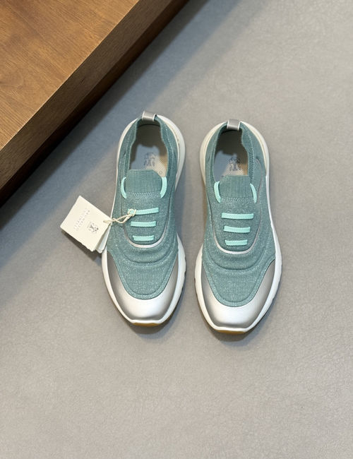 Brunello Cucinelli BC Cashmere Flyknit Breathable Sneakers