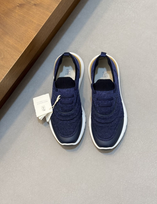 Brunello Cucinelli BC Cashmere Flyknit Breathable Sneakers