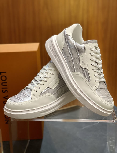 Louis Vuitton LV Suede Leather Beverly Hills Casual Style Shoes
