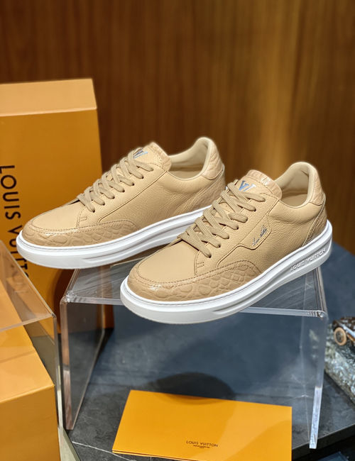 Louis Vuitton LV Suede Leather Beverly Hills Casual Style Shoes