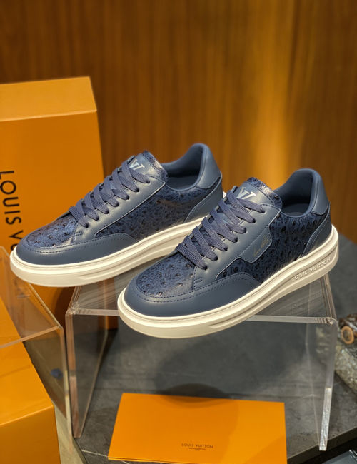 Louis Vuitton LV Suede Leather Beverly Hills Casual Style Shoes
