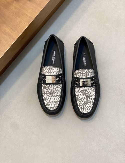 Dolce & Gabbana DG Cowhide Leather Business Loafers