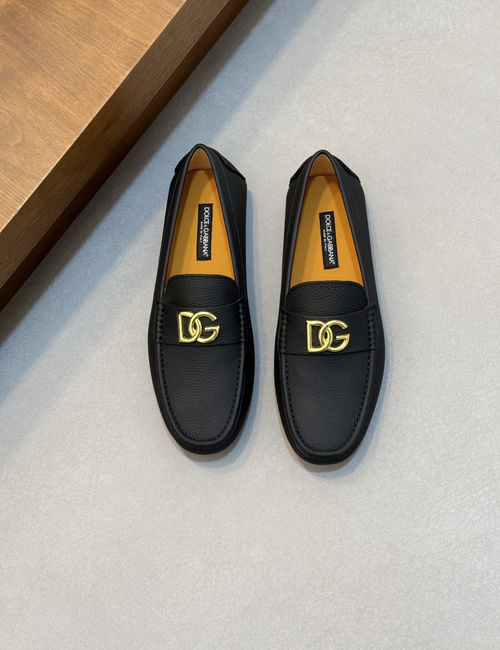 Dolce & Gabbana DG Cowhide Leather Business Loafers