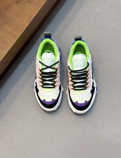 Fendi Multi-material Stitched EVA Sole Sneakers