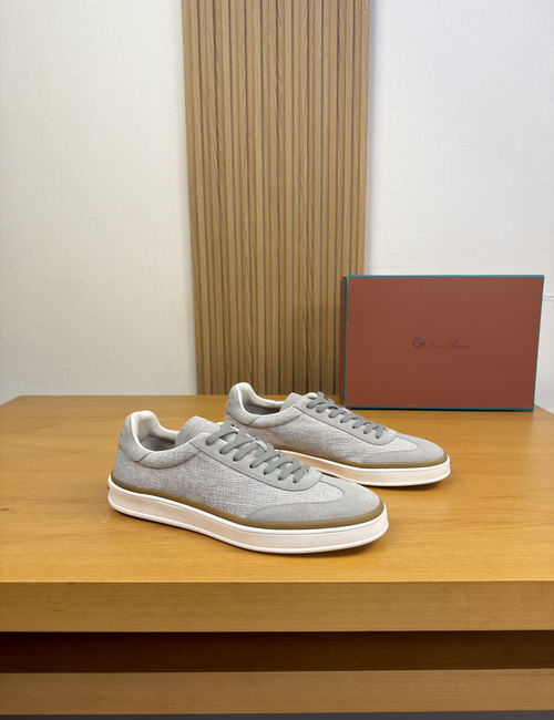 Loro Piana LP Suede Cowhide Casual Sneakers