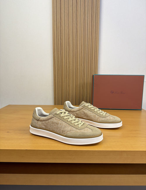 Loro Piana LP Suede Cowhide Casual Sneakers