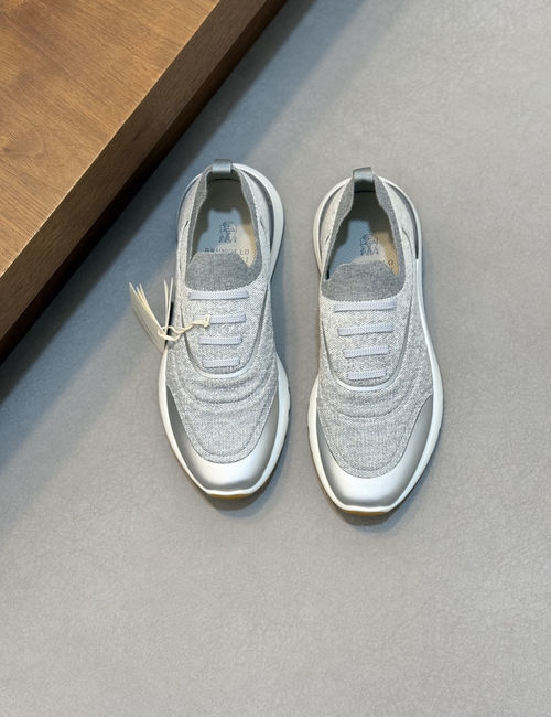 Brunello Cucinelli BC Cashmere Flyknit Breathable Sneakers
