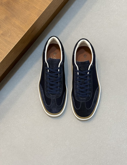 Loro Piana LP Modern Week End Walk Sneakers With Wool Upper