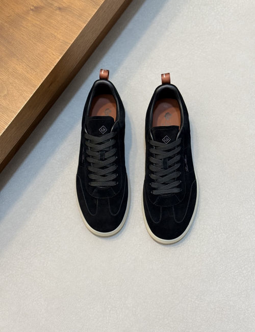Loro Piana LP Soho Walk Casual Shoes With Double-Color Knit Trim
