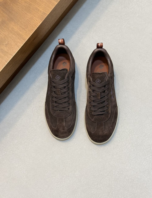 Loro Piana LP Soho Walk Casual Shoes With Double-Color Knit Trim