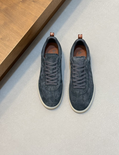 Loro Piana LP Soho Walk Casual Shoes With Double-Color Knit Trim