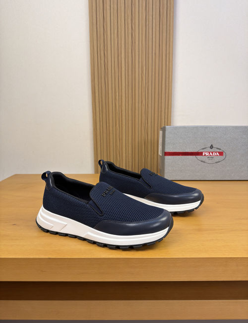 Prada Casual Low-Top Sneakers With Breathable Lining