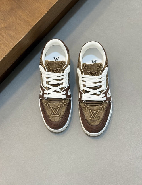 Louis Vuitton LV Trainer Sneakers Calfskin Casual Sports Shoes