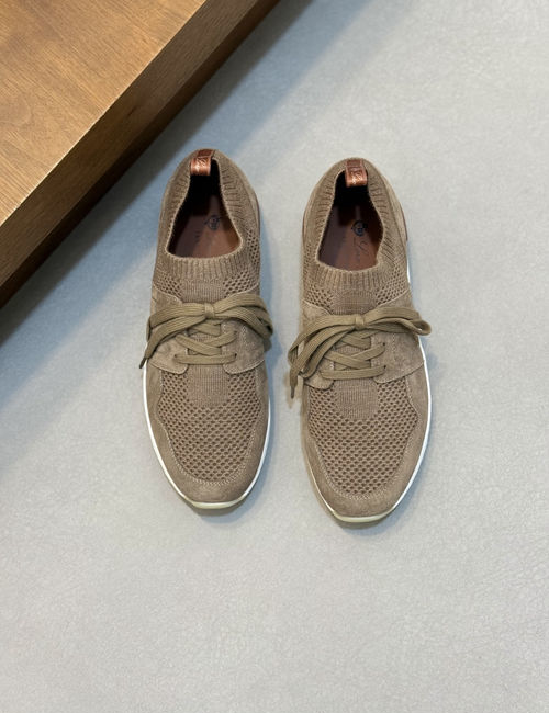 Loro Piana LP Wool Blend Knit Sneakers