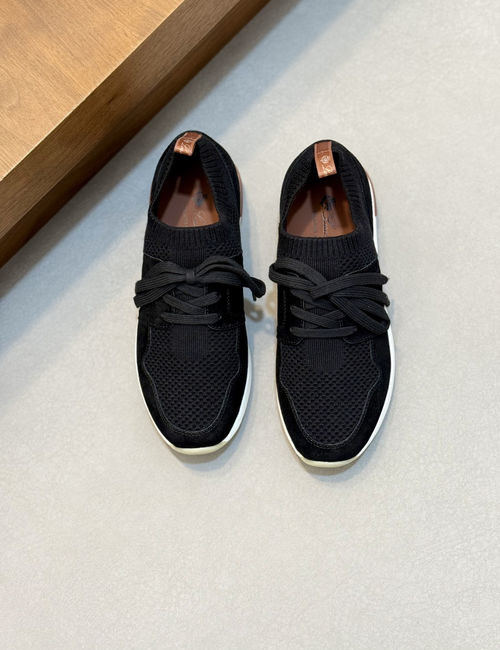 Loro Piana LP Wool Blend Knit Sneakers
