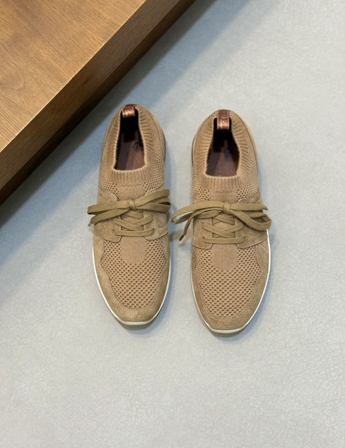 Loro Piana LP Wool Blend Knit Sneakers