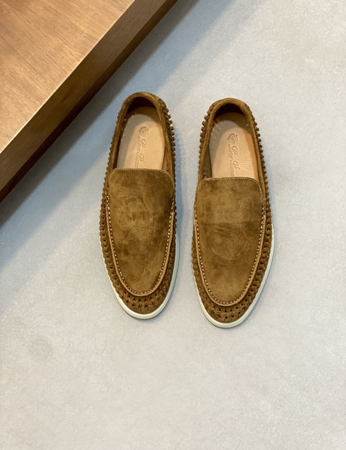 Loro Piana LP Slip-on Woven Loafers Soft Sole