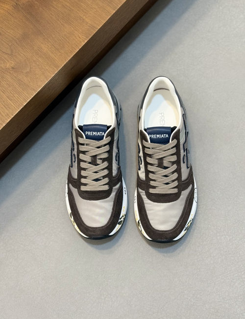 Premiata Suede Leather Upper Casual Footwear