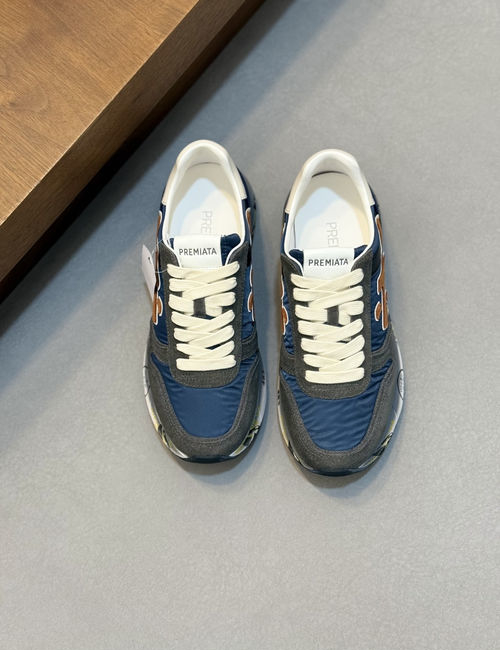 Premiata Suede Leather Upper Casual Footwear