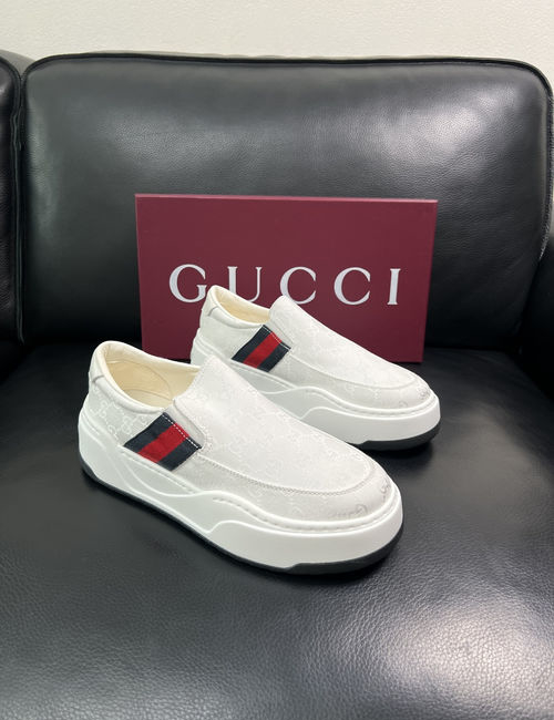 Gucci Premium Cowhide Leather Casual Loafers