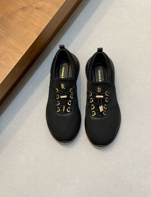 Stefano Ricci Breathable Mesh Leather Sneakers