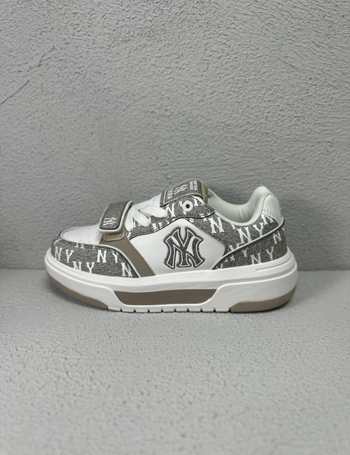 MLB NY Yankees Leather Brown Low-top Sneakers