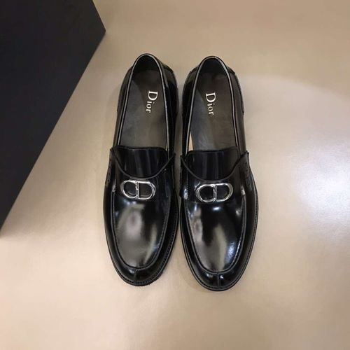 Christian Dior CD Patent Leather Leather Sole Casual Shoes