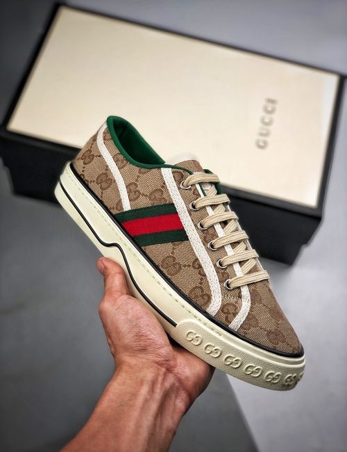 Gucci Tennis 1977 Print Canvas Sneakers