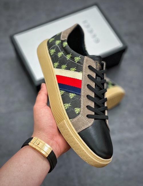Gucci Tennis 1977 Print Canvas Sneakers