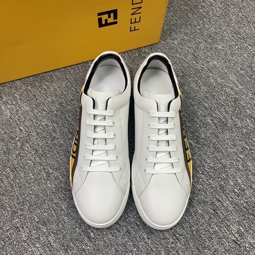 Fendi 3D Printed Leather Sneakers With TPU Sole
