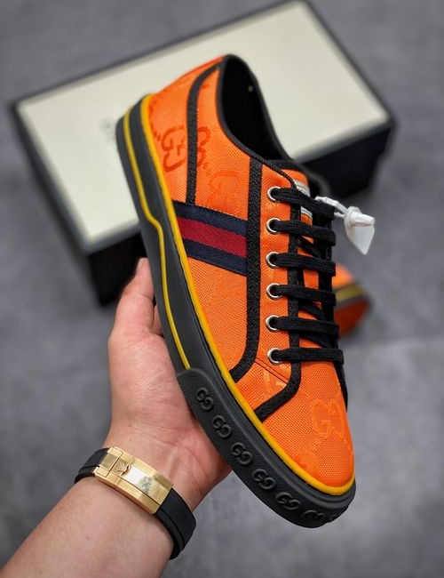 Gucci Tennis 1977 Canvas Print Casual Sneakers