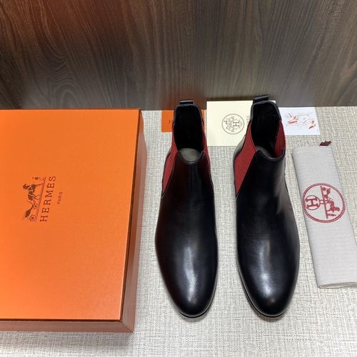 Hermes Chelsea Ankle Boots With Elastic