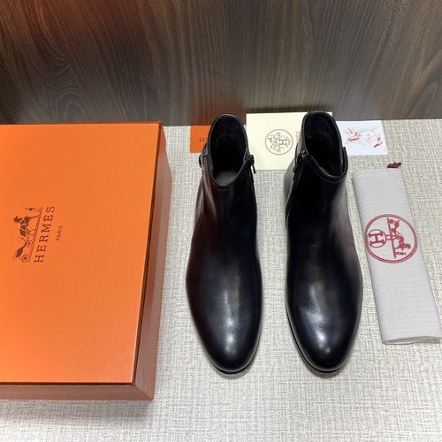 Hermes Chelsea Ankle Boots With Zippers