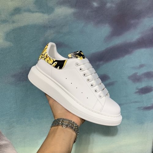 McQueen Top Grade Silk Cowhide Leather Sneakers