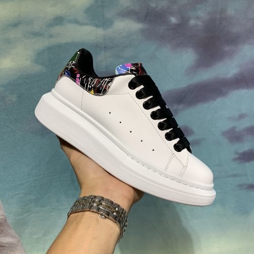 McQueen Top Grade Silk Cowhide Leather Sneakers