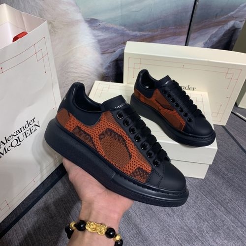 McQueen Top Grade Printed Cowhide Shoes