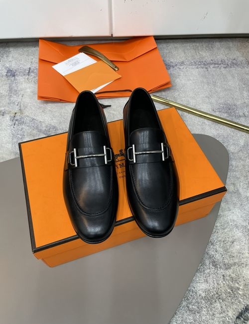 Hermes Slip On Formal Casual Leather Shoes