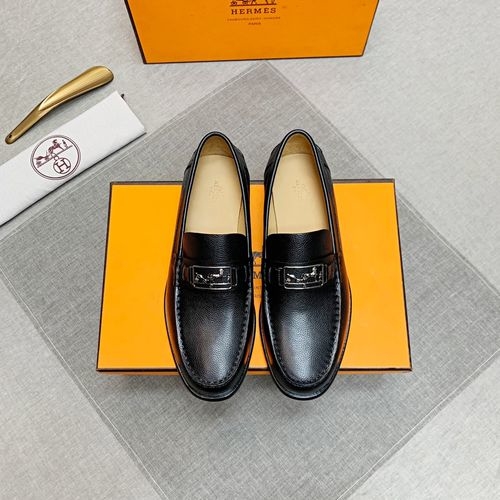Hermes Loafers Premium Leather Upper Sole