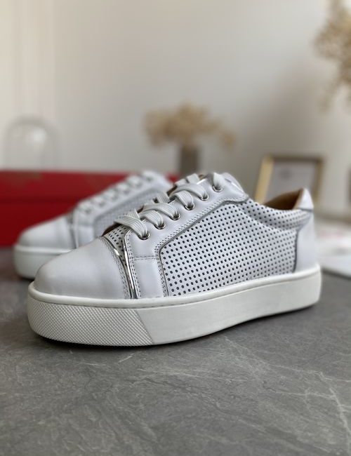 Christian Louboutin Low-top Perforated Platform Shoes