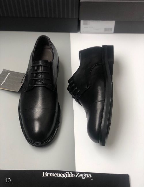 Zegna Handcrafted Calfskin Casual Leather Shoes